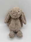Jellycat Medium Bashful Tan Bunny Plush Stuffed Animal 12    Preowned Rabbit