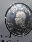 1969-fm Ni Tunisia 1 Dinar Silver Proof Jugurtha Low Mintage Cleaned