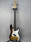 Electric Bass Guitar Squier By Fender Silver Spb-33 Sunburst Made In Japan Used