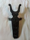 Original Antique Victorian Cast Iron Boot Jack With Horse   Boot Design 