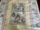 Vtg 1990 Embroidered Hand Sewn Baby Quilt Pastel Blanket 32x42 Never Been Used 