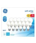 General Electric Soft White Light Bulbs 60 Watt 12 Pack - 13 Year Life