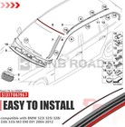 Front Upper Windshield Moulding Seal 51317061967 Compatible With E90 E91 320i 3