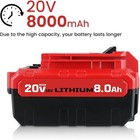 2pack 20 Volt 8 0ah Lithium-ion Battery For Porter Cable 20v Max Pcc685l Pcc680l