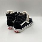 Vans Sk8-hi Shoes Youth Size 1 Black White High Top Skate Classic Suede Canvas