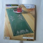 2 Bucilla Colorpoint Paintstitching Stamped Christmas Kit Greetings Table Runner