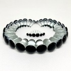 Half Size Black Single Flare Glass Plugs 14g - 5 8 