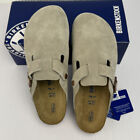 Birkenstock Boston Suede Leather Taupe Clog Shoe Us 6 7 8 9 10 11 12 new W box