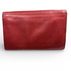 Vtg Banana Republic L Wren Scott Collection Red Genuine Leather Clutch