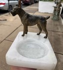 Super Detailed Antique Austrian Vienna Cold Painted Bronze Figure Of Terrier Dog