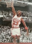Vintage 1990 Michael Jordan Chicago Bulls Starline Nba Framed Poster 20x16 