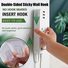 Double-sided Adhesive Wall Hooks  Suction Cup  No-drill For Home Office