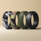 4 Pack Silicone Wedding Engagement Ring Men Women Rubber Band Gym Sports