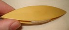 Vintage Celluloid Yellow Tatting Shuttle W sting Lace Making Tool Napoleon Ohio