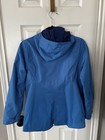 Rei Co-op Girls Hooded Full Zip Blue Nylon Jacket Size Large 14-16