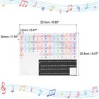 Piano Keyboard Stickers For 88 76 61 54 49 37 Keys  Letter Multicolor