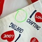 Vintage Northwest Fabrics   Crafts Canvas Tote Bag Rare Sewist Seamstress Gift