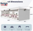 10x30ft Party Tent With Sidewalls  Waterproof Outdoor Event   Wedding Canopy  6