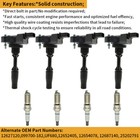         set Of 4 Ignition Coil   Iridium Spark Plug For 2013-2019 Cadillac Ats Uf680