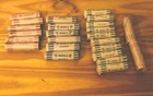 156 Rolls Preformed Assorted Coin Wrappers Tubes Quarters Dimes Nickels Pennies