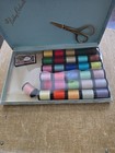 Vintage Belding Corticelli Sewing Thread Mending Kit Needles Scissors 31 Spools