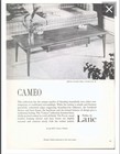 Vintage 1964 Lane Cameo Walnut Mid Century Modern Coffee Table     Style 967-01