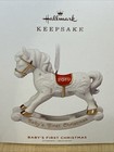 Hallmark Keepsake 2019 Baby s First Christmas Rocking Horse Ornament New In Box