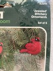 Bucilla Christmas    cardinal Family    Jeweled Felt Ornament Kit Set Of 5 82011