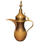 Vintage Handmade Brass Dallah Coffee Pot 13    Middle Eastern Teapot Ornate Design