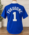 Vtg Chicago Cubs Kosuke Fukudome  1 Majestic Jersey Mens Xl Mlb Made Usa Blue
