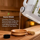 Sauna Shield    Sauna Wood Oil -  1 32 Gallons    Deep Protection For Sauna Wood