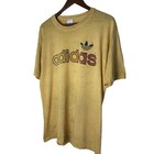 Vintage 80 s Adidas Trefoil Gradient Rainbow Paper Thin T Shirt Xl Distressed