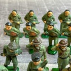 Lot Of 38 Vintage Manoil Barclay Dime Store Lead Metal Toy Army Soldiers Figures