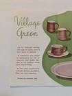 Vintage 1955 Red Wing Potteries Village Green Dinner Ware Brochure Price List
