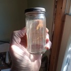 Pure Honey Joseph Bausman Piqua ohio 1919 Era Labeled Jar With Original Tin Lid