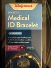 New Walgreens Women s Magnetic Diabetic Medical Id Bracelet Large xl