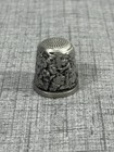 Vintage Very Rare Battersea Art Nouveau Pewter Thimble Lovely Ladies Godess