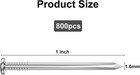 800pcs Stainless Steel Hardware Nails - 1 Inch Flat Head Nails For Hanging Pictu
