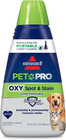 Bissell Pet Pro Oxy Spot   Stain Formula For Portable Carpet Cleaners  32 Oz    