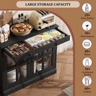 35 4 In Sideboard Buffet Cabinets With Glass Door  Buffet Cabinet With Storage