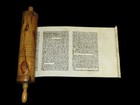 Handwritten Megillat Esther Scroll Klaf Jerusalem Olive Wood Case Purim Judaica