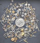 Steampunk Watch Glitter Parts Pieces Old Gears Wheels Cogs Genuine Vintage Wp11