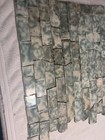 70 -1890 s Antique Victorian Fireplace Tile Hearth Mantle Blue  Green   Cream