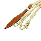All Natural Raw Hide Leather Horse Tack Hand-braided Romal Romel Reins 52  Romel