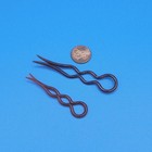 Antique Chignon Hair Pins - Tortoise And Brown - Set Of Two