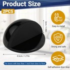 Self Adhesive Door Stoppers  Stainless Steel No Drill Rubber Floor Door Stop  Ha