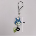 Totoro Phone Charm  Zipper Pull  Keychain  2 Inches