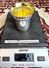 Sterling Silver Kiddush Cup Hazorfim Israeli Grape 52 Gram Vintage 925 Gold Wash
