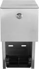Commercial Toilet Paper Dispenser - 304 Stainless Steel Double Gray