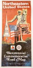 1976 Citgo Road Map Bicentennial Eastern Us American Revolution Vintage 2 Dwf10